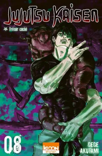 Couverture du manga Jujutsu kaisen Tome 8, « Trésor caché »