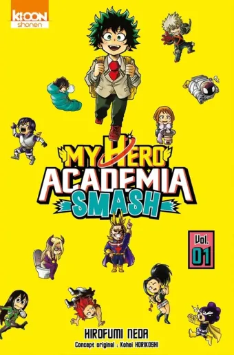 Couverture du manga My hero academia smash Tome 1