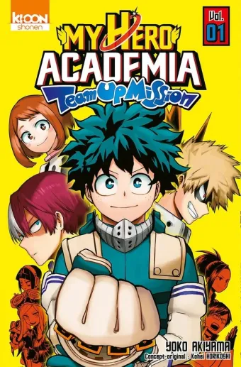 Couverture du manga My hero academia Tome 1, « Journée portes ouvertes »