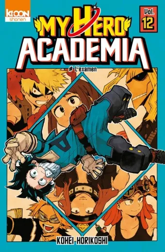 Couverture du manga My hero academia Tome 12, « L'examen »
