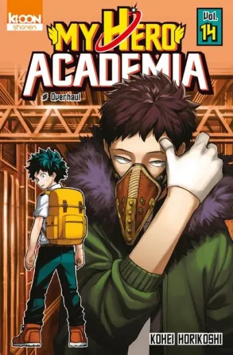 Couverture du manga My hero academia Tome 14, « Overhaul »