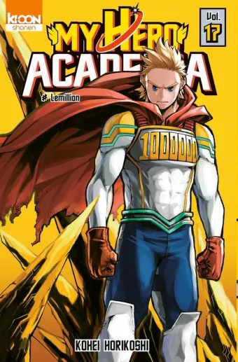 Couverture du manga My hero academia Tome 17, « Le million »