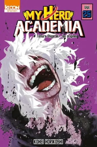 Couverture du manga My hero academia Tome 25, « Tomura Shigaraki »