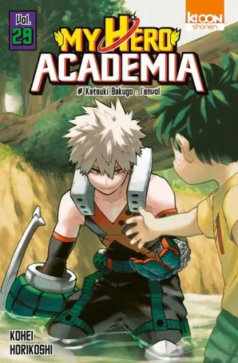 Couverture du manga My hero academia Tome 29, « Katsuki Bakugo »