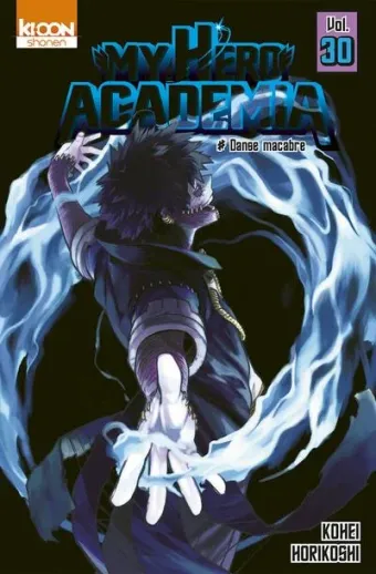Couverture du manga My hero academia Tome 30, « Danse macabre »