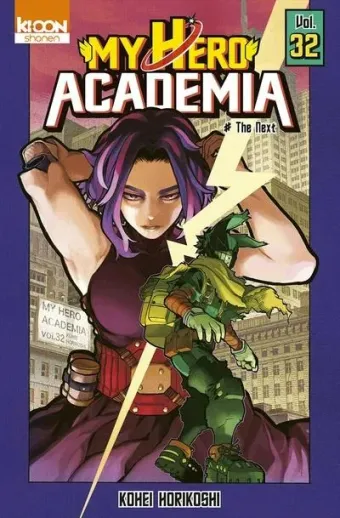 Couverture du manga My hero academia Tome 32, « The next »
