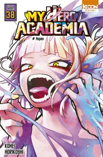 Couverture du manga My hero academia Tome 38, « Hopes »