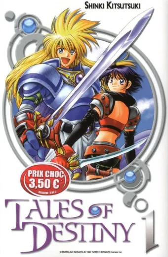 Couverture du manga Tales of destiny – à la poursuite de l’oeil de Dieu Tome 1