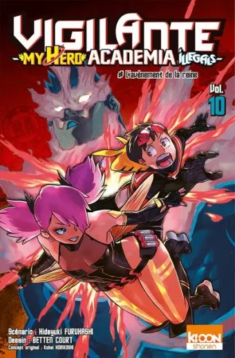 Couverture du manga Vigilante Tome 10, « L'avènement de la reine »