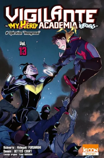 Couverture du manga Vigilante Tome 13, « Opération Anonymous »
