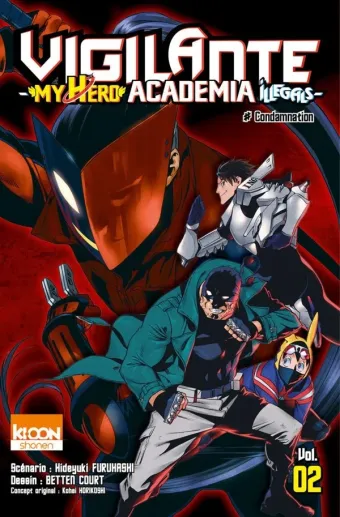 Couverture du manga Vigilante Tome 2, « Condamnation »