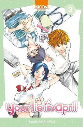 Couverture du manga Your lie in April Tome 3