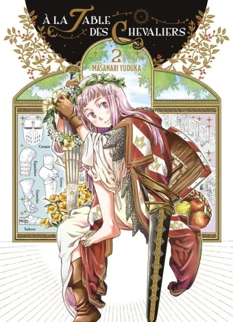 Couverture du manga À la table des chevaliers Tome 2, « À la table des chevaliers »