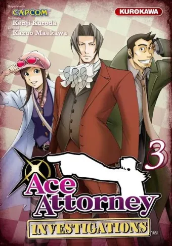 Couverture du manga Ace attorney – investigations Tome 3