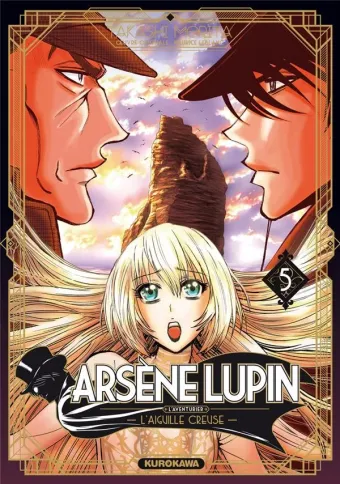 Couverture du manga Arsène Lupin, l’aventurier Tome 5, « L'aiguille creuse »