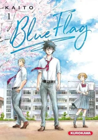 Couverture du manga Blue flag Tome 1
