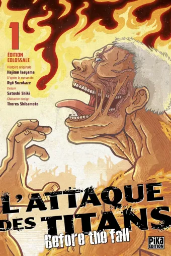 Couverture du manga L’Attaque des Titans – Before the Fall Édition Colossale Tome 1