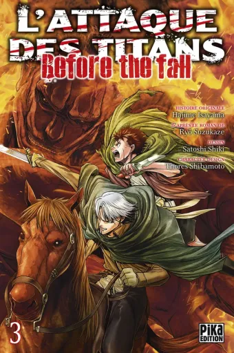 Couverture du manga L’Attaque des Titans – Before the Fall L'Attaque des Titans - Before the Fall · Tome 3, « Tome 3 »