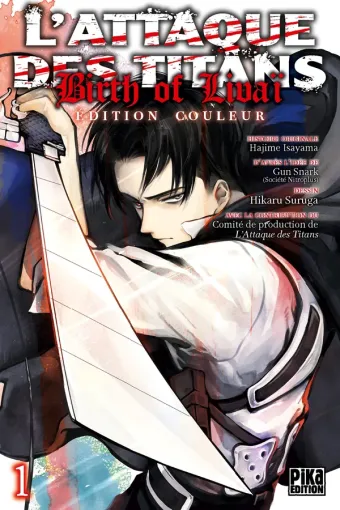Couverture du manga L’Attaque des Titans – Birth of Livaï L'Attaque des Titans - Birth of Livaï · Tome 1, « Edition couleur »
