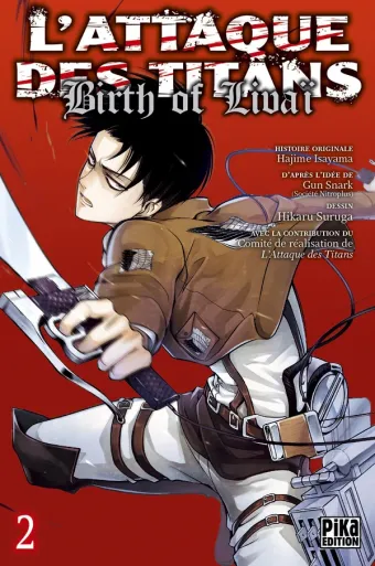 Couverture du manga L’Attaque des Titans – Birth of Livaï L'Attaque des Titans - Birth of Livaï · Tome 2, « Tome 2 »