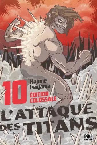Couverture du manga L’Attaque des Titans Édition Colossale Tome 10