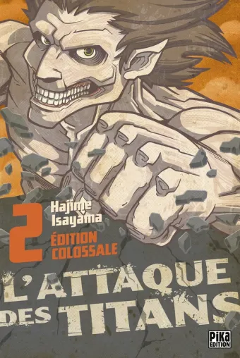 Couverture du manga L’Attaque des Titans Édition Colossale Tome 2