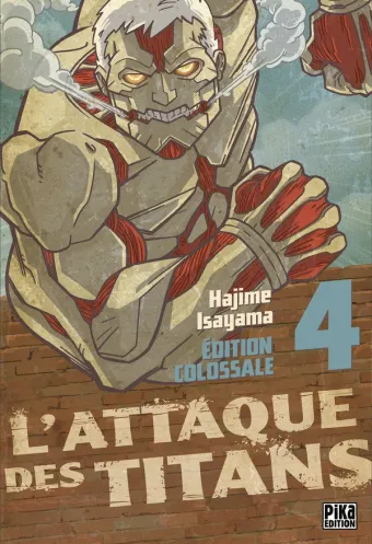 Couverture du manga L’Attaque des Titans Édition Colossale Tome 4