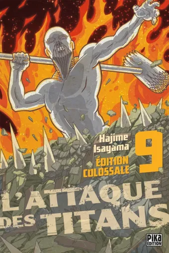 Couverture du manga L’Attaque des Titans Édition Colossale Tome 9