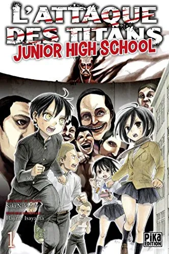 Couverture du manga L’attaque des titans – junior high school – Édition de 2016 Tome 1