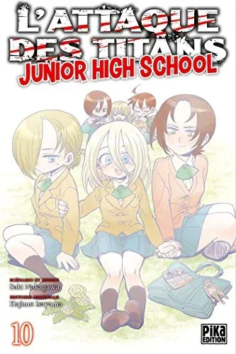 Couverture du manga L’attaque des titans – junior high school – Édition de 2016 Tome 10