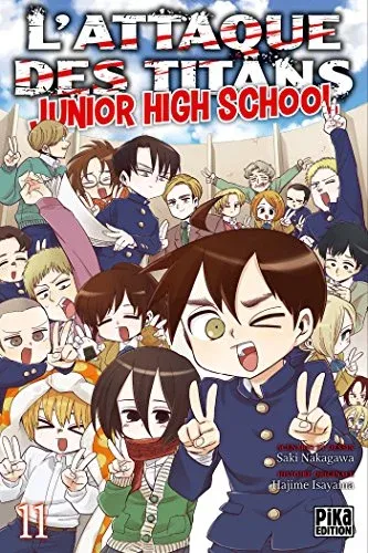 Couverture du manga L’attaque des titans – junior high school – Édition de 2016 Tome 11