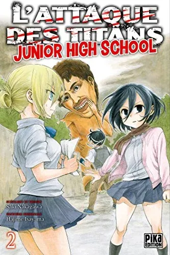 Couverture du manga L’attaque des titans – junior high school – Édition de 2016 Tome 2