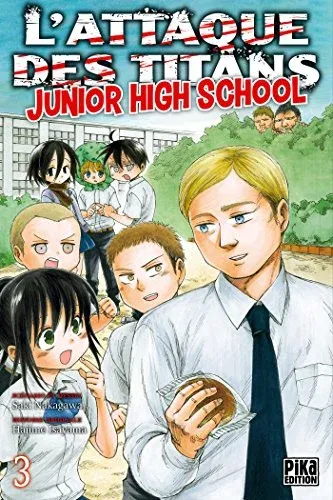 Couverture du manga L’attaque des titans – junior high school – Édition de 2016 Tome 3