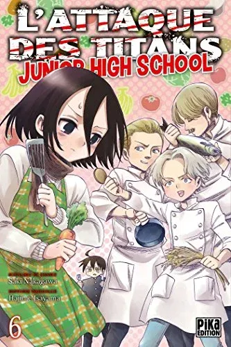 Couverture du manga L’attaque des titans – junior high school – Édition de 2016 Tome 6