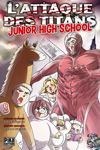 Couverture du manga L’attaque des titans – junior high school – Édition de 2016 Tome 9