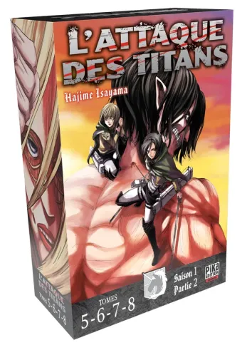 Couverture du manga L’Attaque des Titans – L’intégrale Hors-série, « L'Attaque des Titans Coffret T05 à T08 »