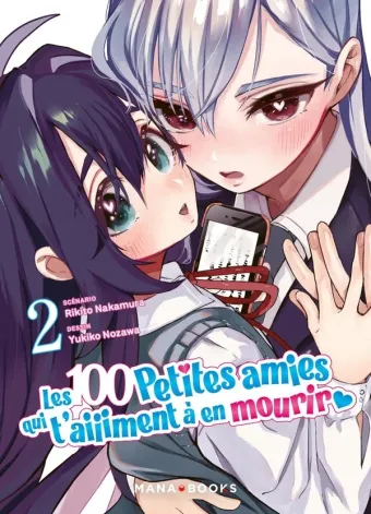 Couverture du manga Les 100 petites amies qui t’aiiiment à en mourir Tome 2