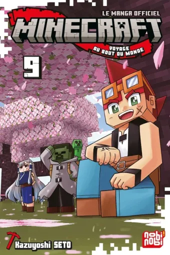 Couverture du manga Minecraft, le manga officiel – voyage au bout du monde Tome 9