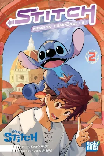 Couverture du manga Stitch mission Temporelle ! Tome 2