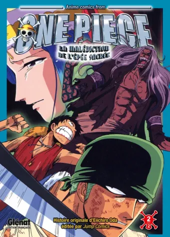Couverture du manga One Piece Anime comics La malédiction de l'épée sacrée · Tome 2, « Tome 2 »