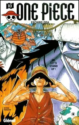 Couverture du manga One Piece – Édition de 2000 Tome 10, « OK, let's stand up ! »