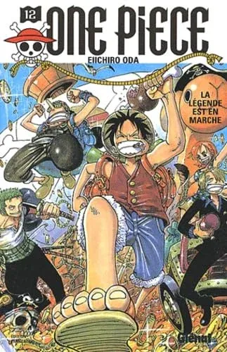 Couverture du manga One Piece – Édition de 2000 Tome 12, « La légende est en marche »