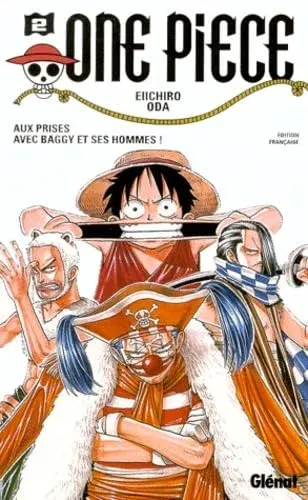 Couverture du manga One Piece – Édition de 2000 Tome 2, « Aux prises avec Baggy et ses hommes »
