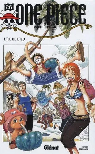 Couverture du manga One Piece – Édition de 2000 Tome 26, « L'île de Dieu »
