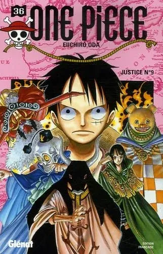 Couverture du manga One Piece – Édition de 2000 Tome 36, « Justice n° 9 »