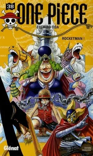 Couverture du manga One Piece – Édition de 2000 Tome 38, « Rocketman ! »