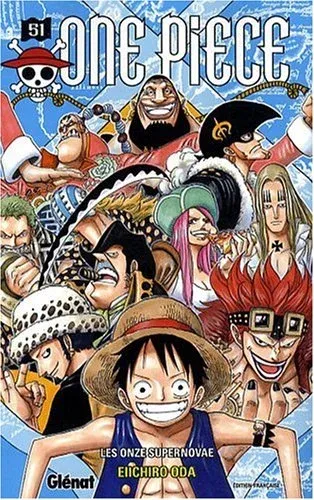 Couverture du manga One Piece – Édition de 2000 Tome 51, « Les onze supernovae »