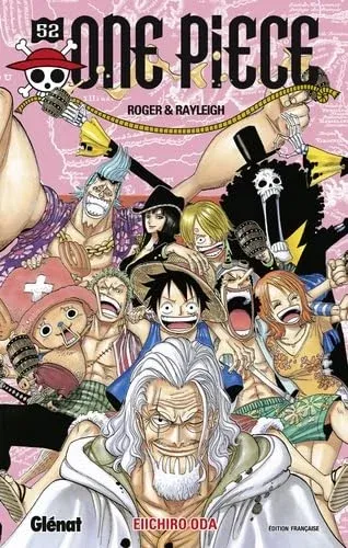 Couverture du manga One Piece – Édition de 2000 Tome 52, « Roger & Rayleigh »