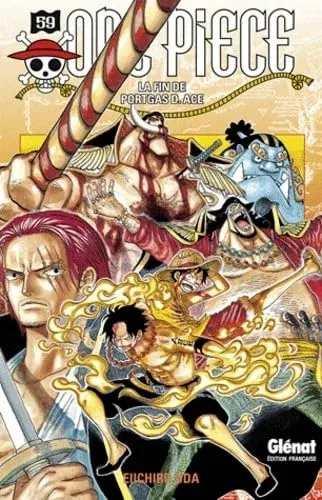 Couverture du manga One Piece – Édition de 2000 Tome 59, « La fin de Portgas D. Ace »