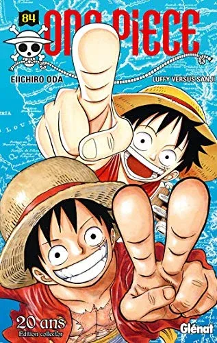 Couverture du manga One Piece – Édition de 2000 Tome 84, « Luffy versus Sanji »